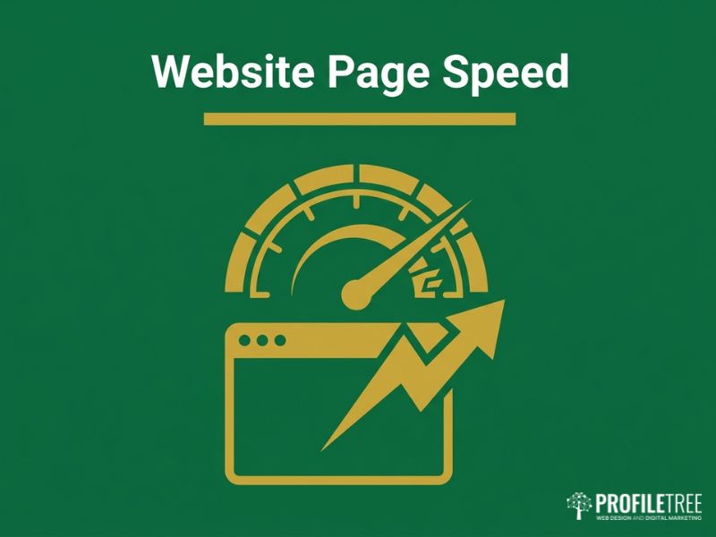 Vector illustration of a speedometer and browser representing website page speed.