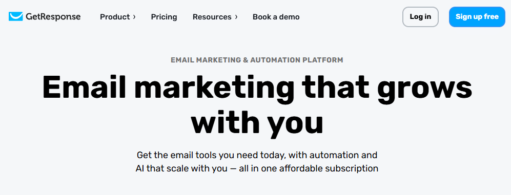 High-converting email templates - GetResponse