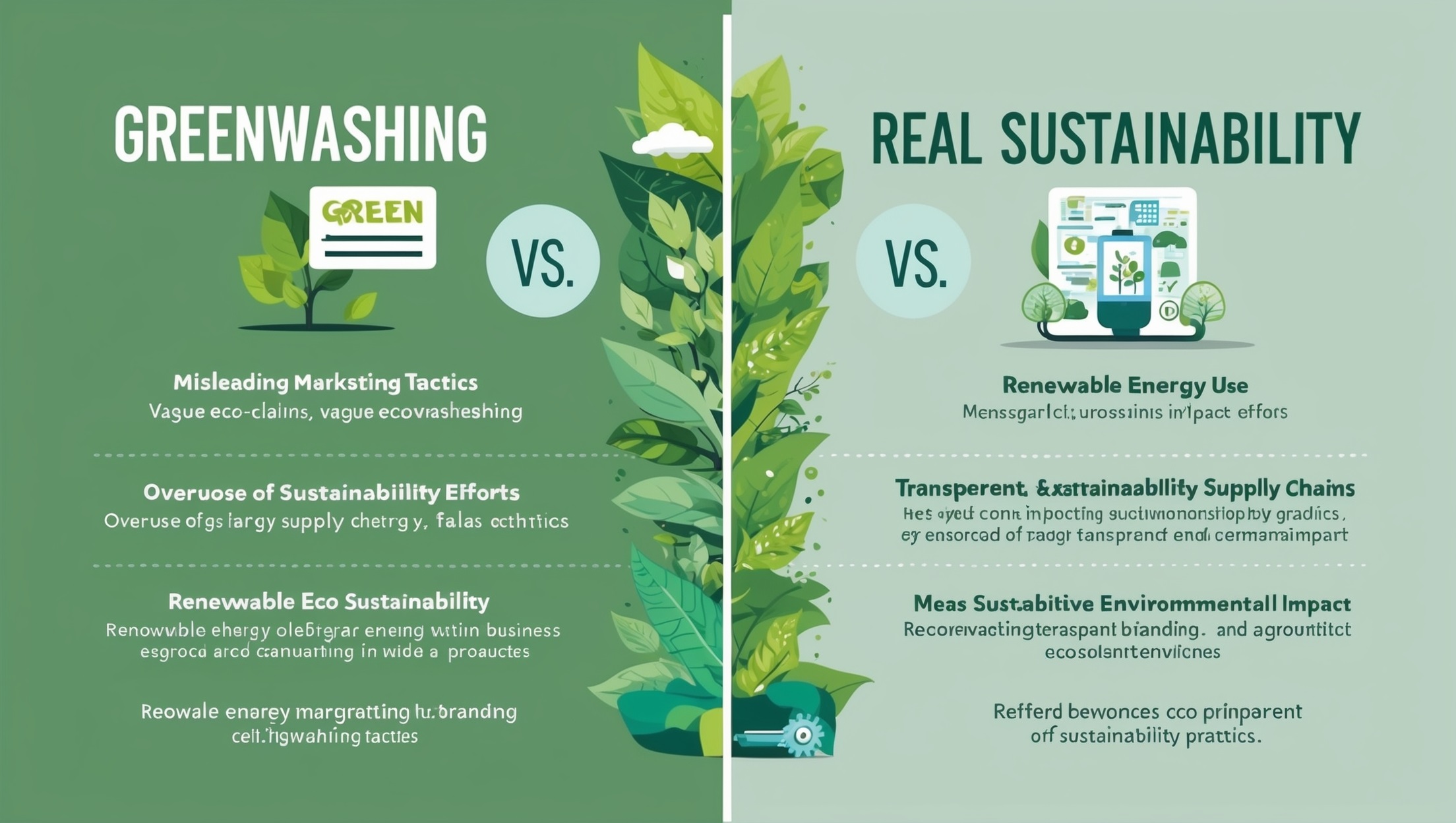 Greenwashing vs Real Sustainability