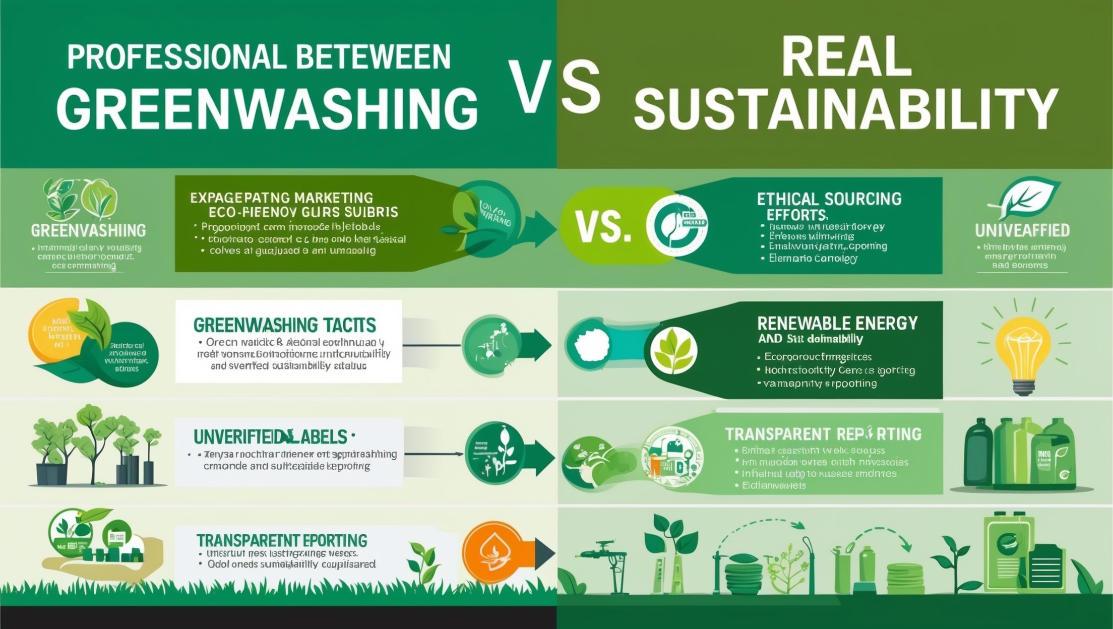 Greenwashing vs Real Sustainability