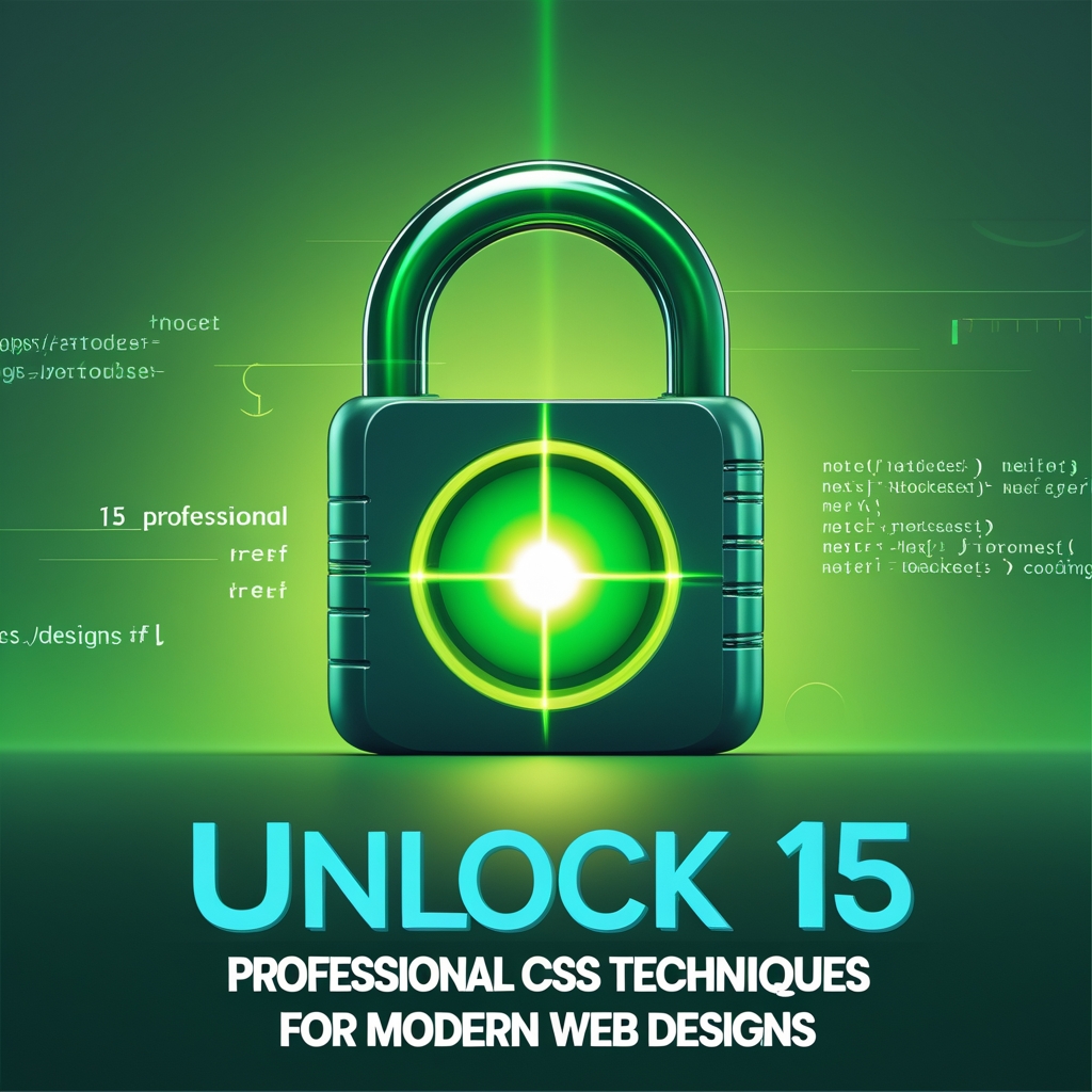 Unlock 15 Professional CSS Techniques for Modern Web Designs