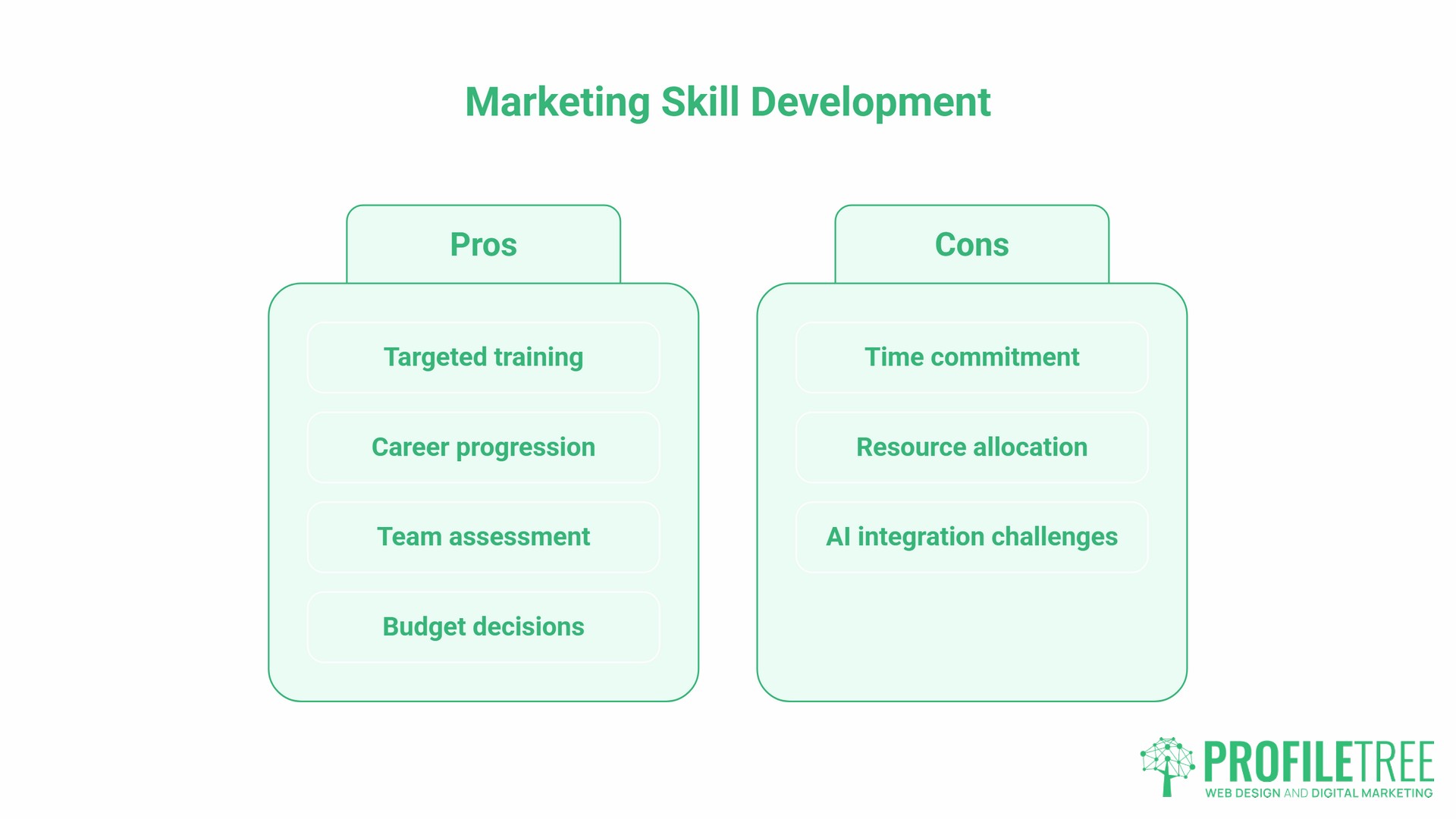Skills Needed for Marketing, entry vs professional