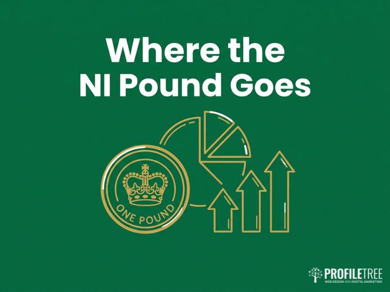 Vector budget chart illustrating SME spend in the State of Digital Marketing in Northern Ireland