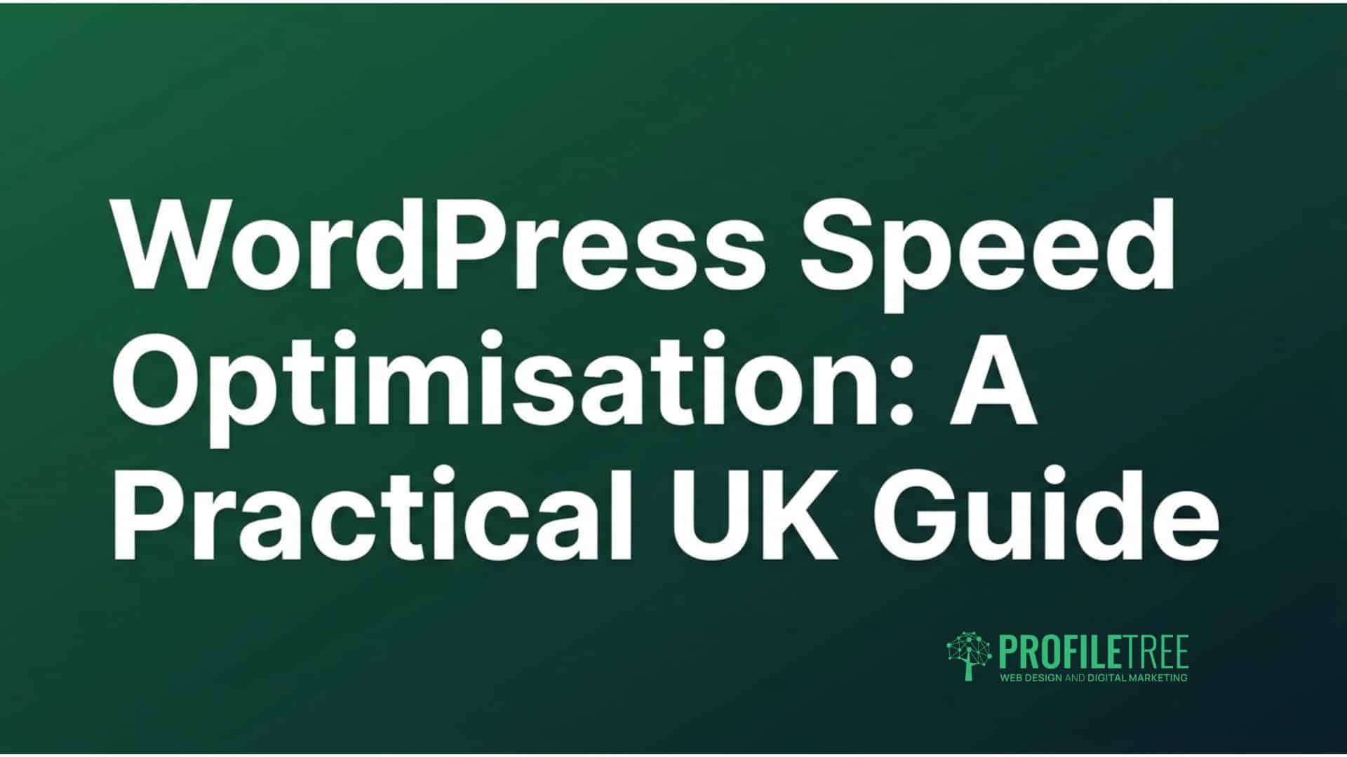WordPress Speed Optimisation