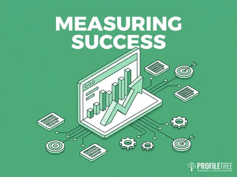 Dashboard visualising how to measure the success of an intelligent content strategy