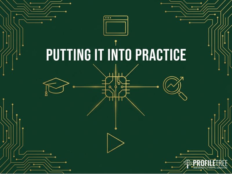 ector hub of web, SEO, video and training icons on dark green supporting First-Party Data Strategies.