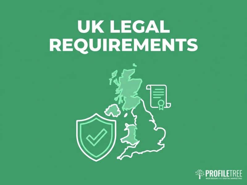 Vector icon of a shield and UK map representing legal requirements for starting a podcast