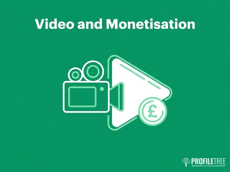 Vector illustration of a camera and play button for video podcasting after starting a podcast