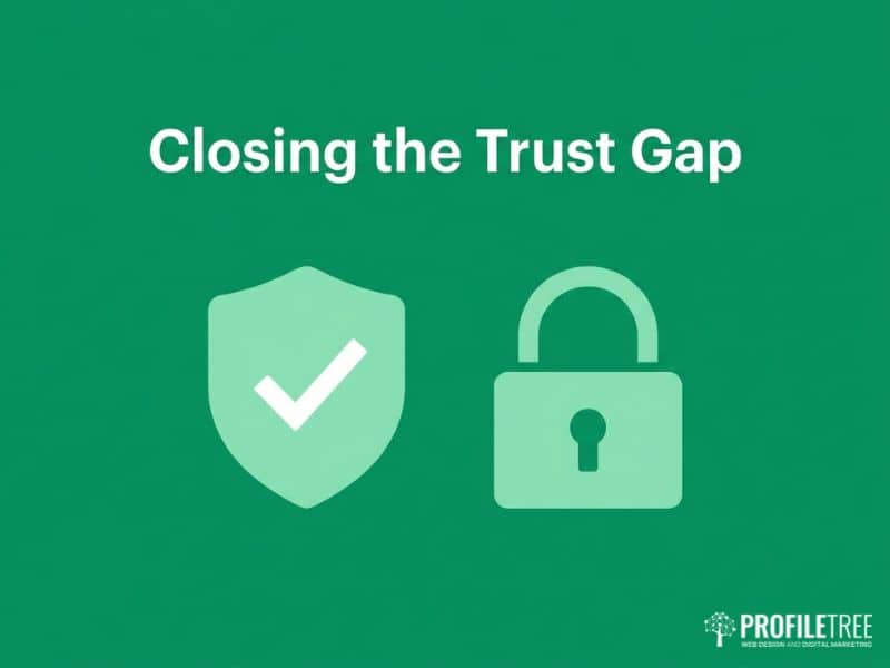 Shield and padlock icon representing trust in social media shopping