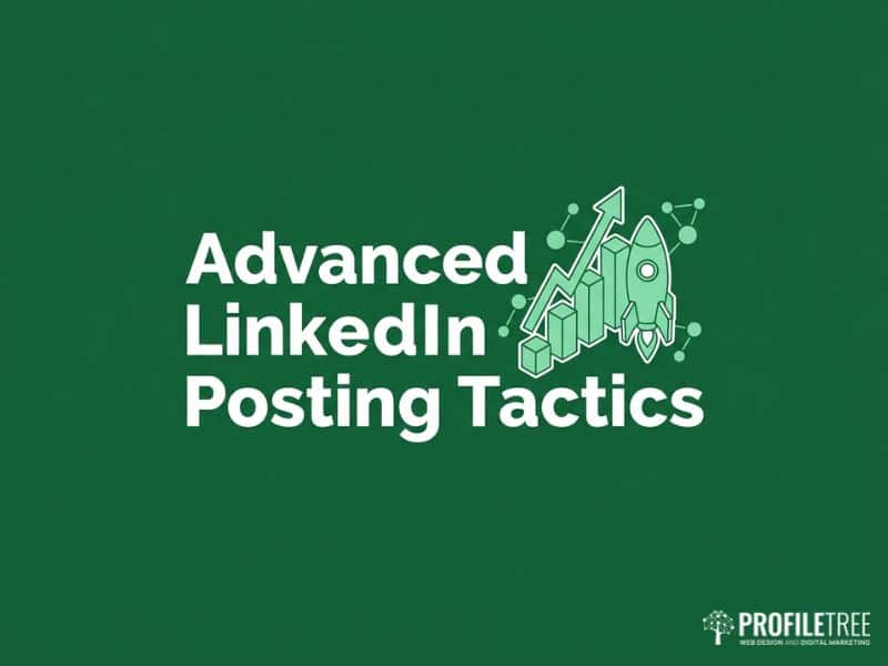 Vector illustration of advanced LinkedIn posting tactics to grow business reach