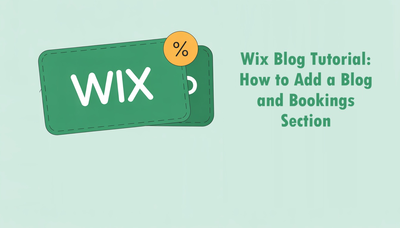 Wix Blog Tutorial: How to Add a Blog and Bookings Section