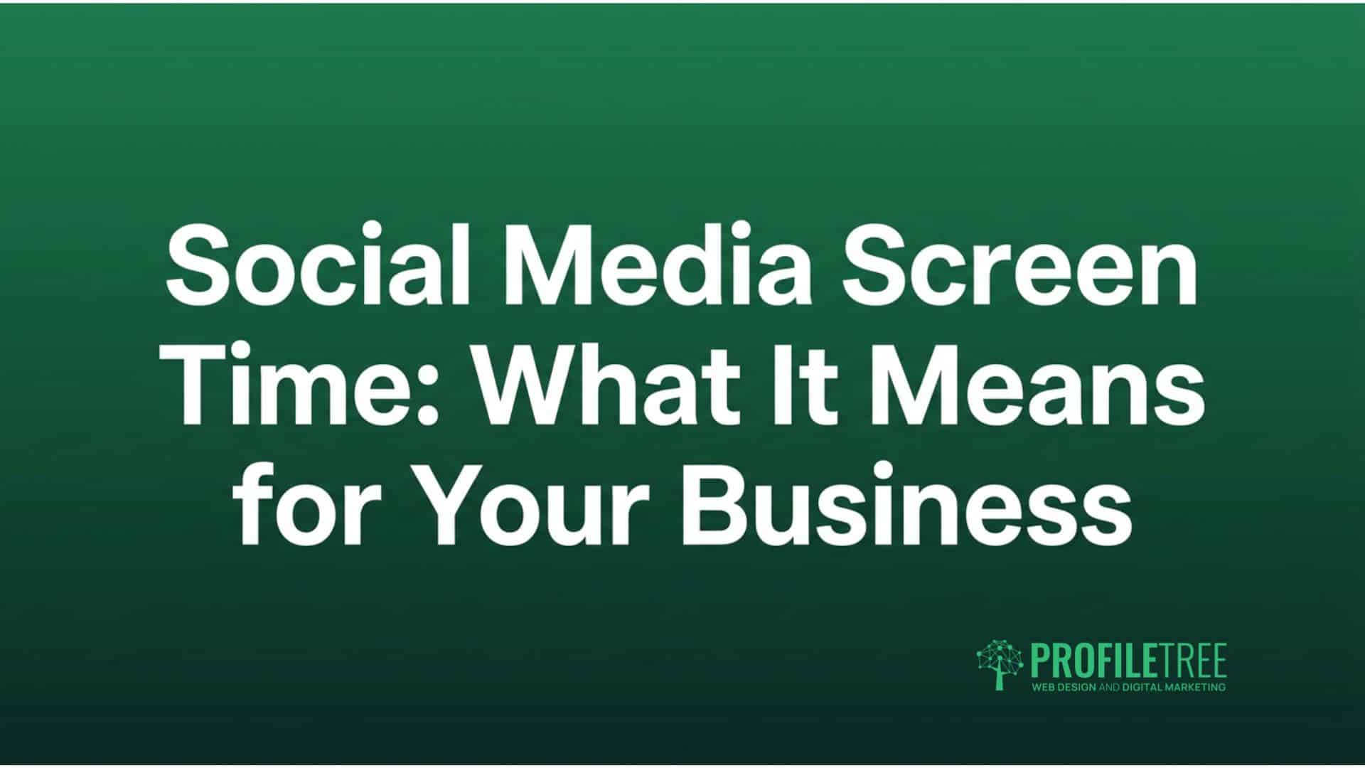 Social Media Screen Time