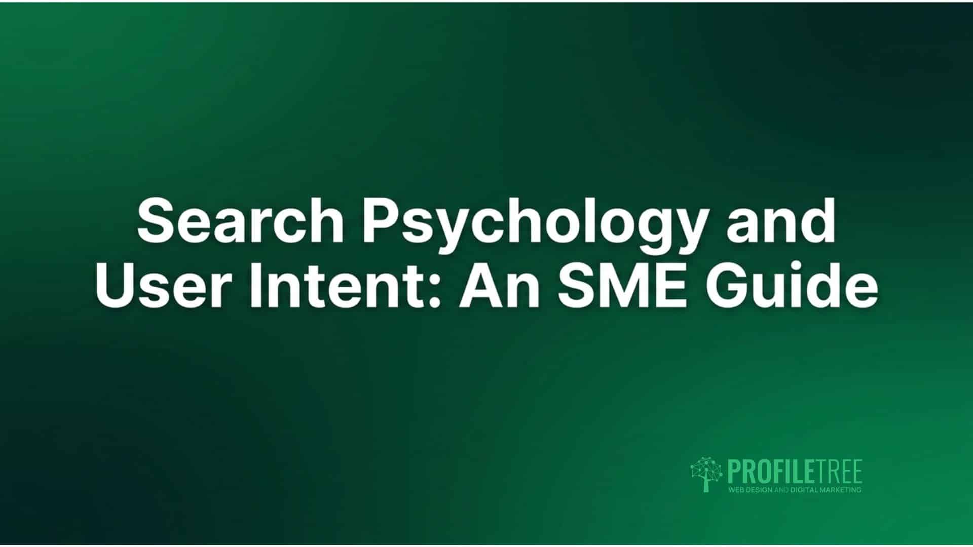 Search Psychology