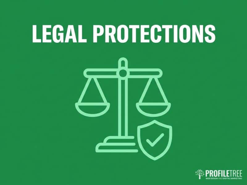 Vector illustration of scales of justice representing UK legal protections against social media harassment