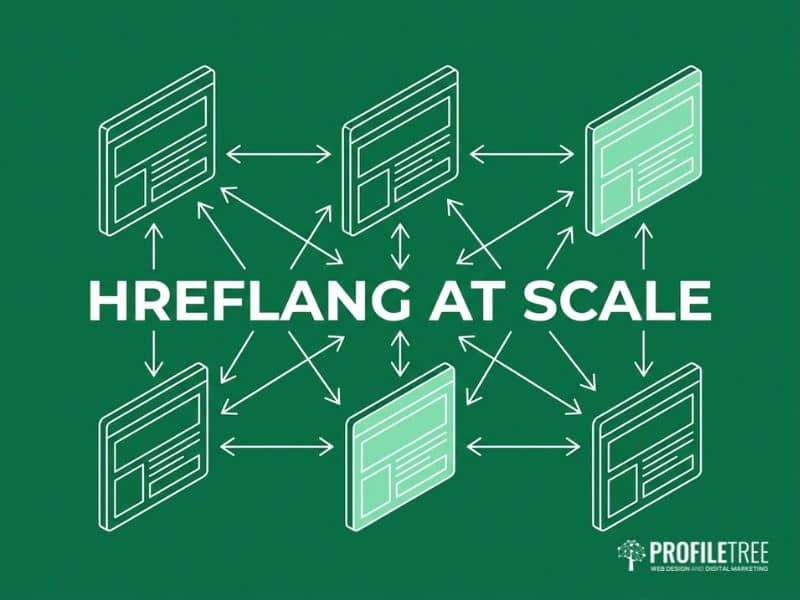 Vector illustration of reciprocal page links showing hreflang implementation within SEO Strategies for Multi-Regional E-Commerce.