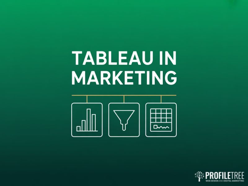 Tableau in Marketing overview showing dashboard charts and data visualisation panels