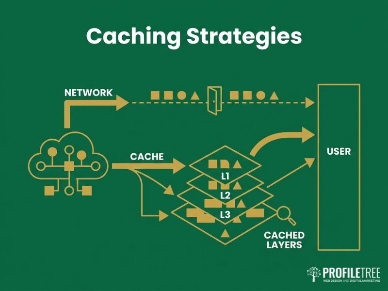 Caching strategies for Progressive Web Apps comparing cache-first and network-first offline paths