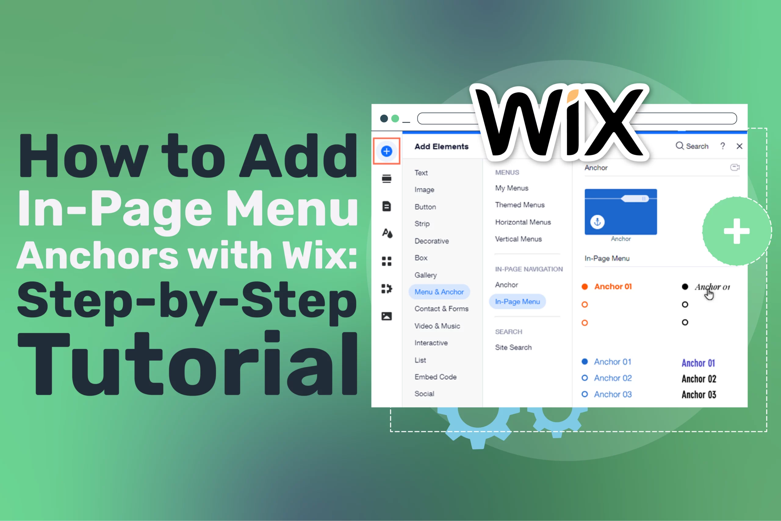 In-Page Menu Anchors with Wix