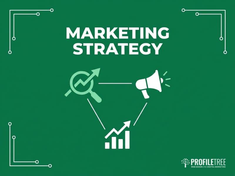 E-commerce in Ireland marketing strategy shown through SEO and content icons